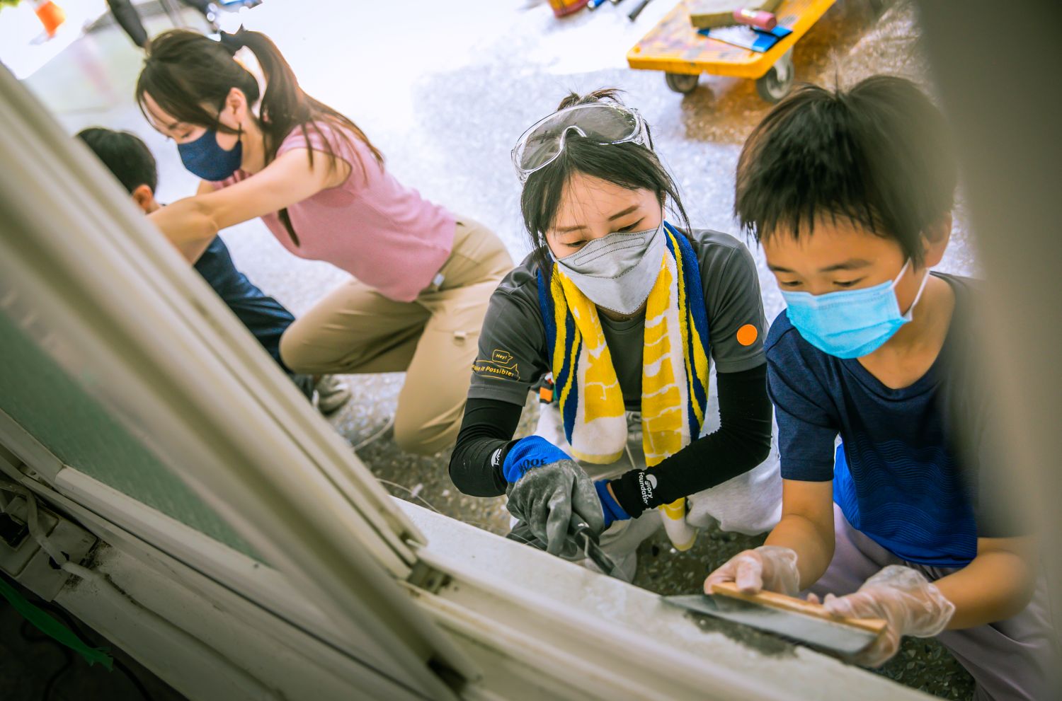 遠雄基金會志工帶著寶山國小學生一同改造校園全紀錄｜愛心修繕(標題圖檔)